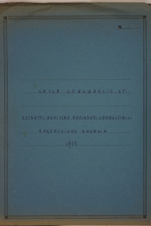 Cassa Conguaglio S.T. - Estratti registro movimenti combustibile e produzione di energia 1953