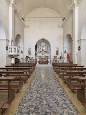 Gonnostramatza, chiesa di san Michele Arcangelo, interno
