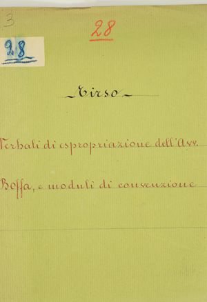 Tirso - Verbali di espropriazione dell’Avv. Boffa – Moduli di convenzione [vendita immobili per costruzione bacino Tirso]