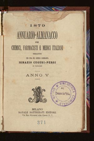 Annuario-almanacco pei chimici, farmacisti e medici italiani