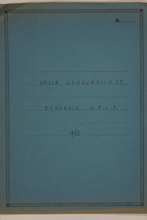 Cassa Conguaglio S.T. - Denunce U.T.I.F. 1951