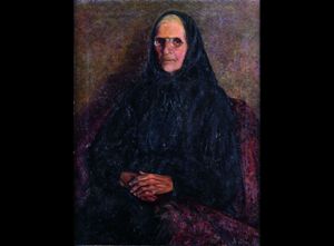 Antonio Ballero, Ritratto di mia madre a 81 anni, 1913 olio su tela 95,2x72 cm.