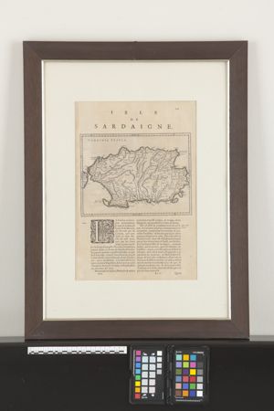 Carta geografica dell'isola di sardegna