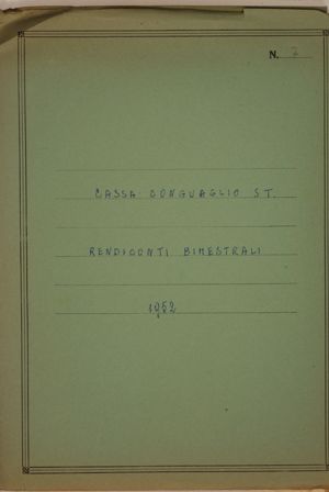 Cassa Conguaglio S.T. - Rendiconti bimestrali 1952