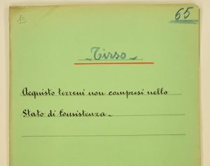 Tirso - Acquisto terreni non compresi nello Stato di Consistenza