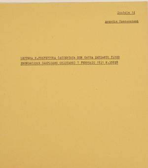 Lettera Regia Prefettura, 7 febbraio 1931 – Fiume Tirso e Campidano di Oristano,
