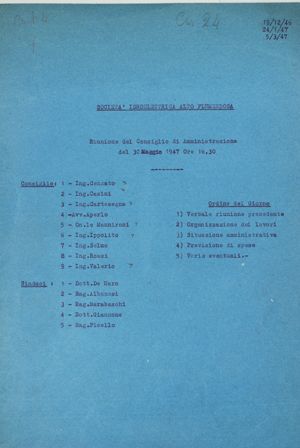 SIAF - Riunioni Consiglio di Amministrazione