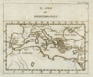 Il giro / del / Mediterraneo, tomo 8.a Car. 12 B di un atlante non identificato