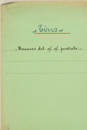 Tirso – Numero del c / c. postale della Societ