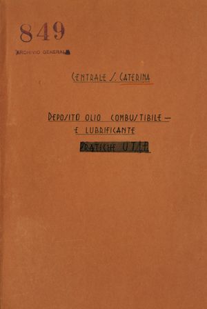 Centrale S. Caterina - Deposito olio combustibile e lubrificante