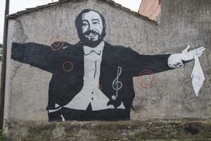 ritratto di Luciano Pavarotti