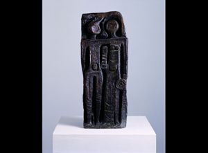 Gavino Tilocca, Adamo ed Eva, 1971 bronzo 61x25x18 cm. Comodato