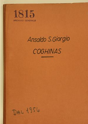 Soc. Ansaldo San Giorgio - Coghinas
