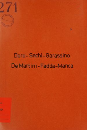 Dore - Sechi - Garassino - Fadda - Manca - De Martini