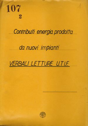 Contributi energia prodotta da nuovi impianti - Verbali letture U.T.I.F.