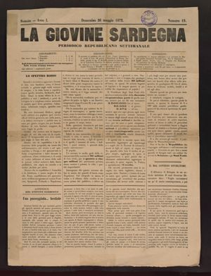 La giovine Sardegna. Periodico democratico settimanale