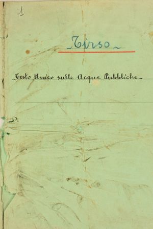 Tirso - Testo Unico sulle Acque Pubbliche,
[T.U.di leggi sulle acque e sugli impianti elettrici R.D.11/12/1933 n.1775 ]