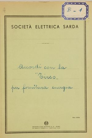 SES - Accordi con la "Tirso" per fornitura energia