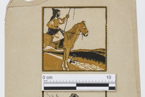 Figura maschile a cavallo