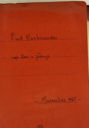 ENEL- Carbosarda: Copie di lettere in partenza, novembre 67
