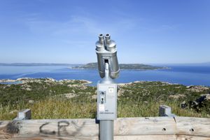 veduta su l’isola di Spargi e su cala Francese