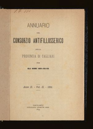 A. 2, v. 2 (1894), frontespizio