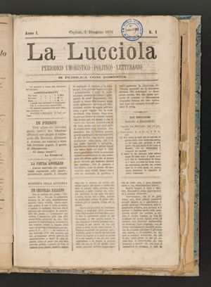 A. 1, n. 1 (7 dicembre 1873), p. 1