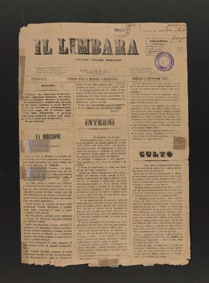 Il Limbara. Periodico popolare ebdomadario