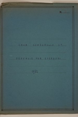 Cassa Conguaglio S.T. - Denunce per esenzioni 1952