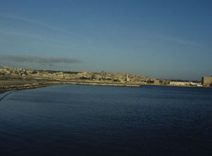 Cagliari, vista dalla laguna di Santa Gilla