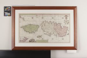 Carta geografica delle isole di sardegna, corsica e elba
