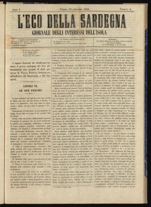 A. 1, n. 4 (19 settembre 1852), p. 1