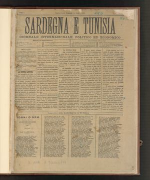 Sardegna e Tunisia. Giornale internazionale, politico ed economico