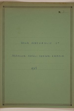 Cassa Conguaglio S.T. - Specifiche consumi mensili energia 1948