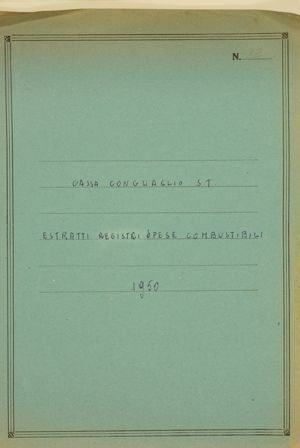 Cassa Conguaglio S.T. - Estratti registri spese combustibili 1950