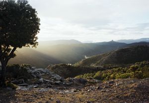 Veduta da Passo Sarcerei verso Perda e Liana