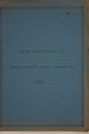 Cassa Conguaglio S.T. - Estratti registri spese combustibili 1952