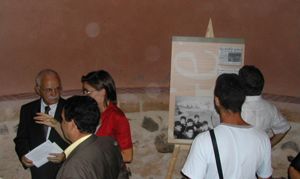 Momento dell’inaugurazione della mostra