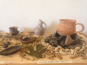 Sezione archeologica - sala tecnologia nuragica - ceramica