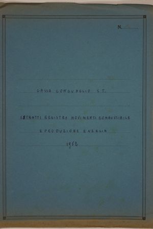 Cassa Conguaglio S.T. - Estratti registro movimenti combustibile e produzione di energia 1952