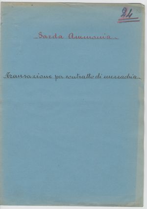 Transazione per contratto mezzadria