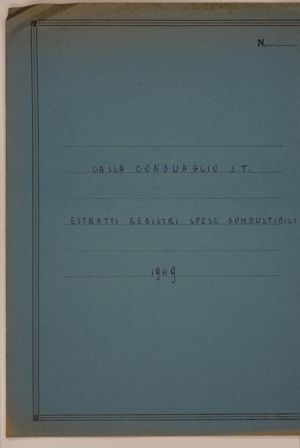 Cassa Conguaglio S.T. - Estratti registri spese combustibili 1949