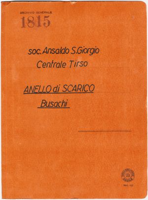 Soc. Ansaldo San Giorgio-Centrale Tirso. Anello di scarico Busachi
