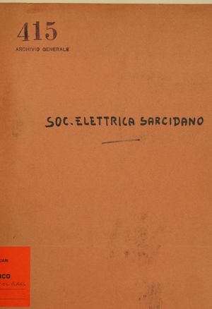 Società Elettrica "Sarcidano": eredi Lobina & Cardia Felicita