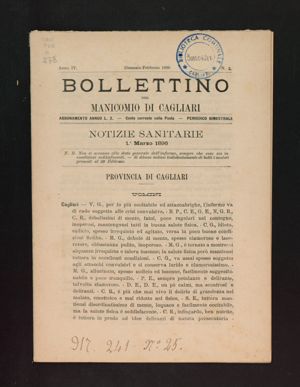 A. 4, n. 1 (gennaio/febbraio 1896), p. 1