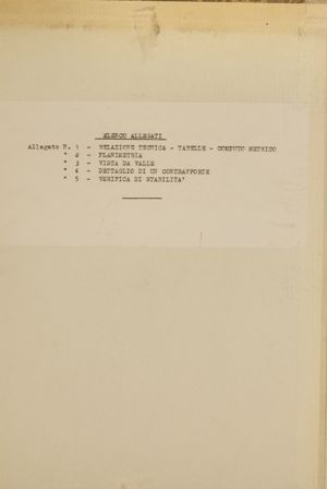 Diga ad archi multipli alla stretta di Muzzone - Prog. Ing Kambo 20.08.1924