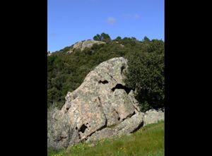 Monte Ortobene, rilievi granitici