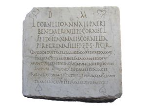 Epigrafe funeraria di Lucius Cornelius Annalis