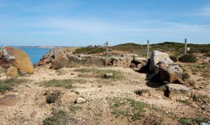 Il vano nord-occidentale del tempio visto da sud-est