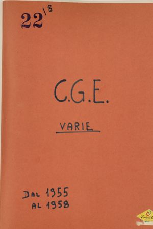 C.G.E. - Varie